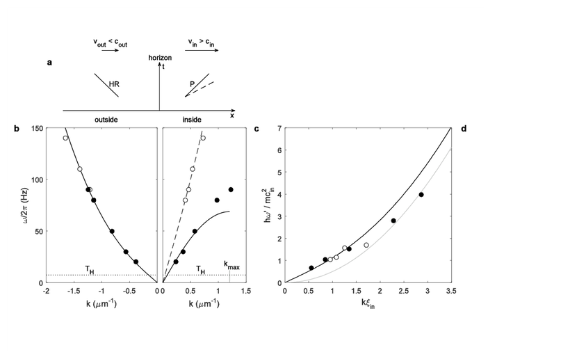 Steinhauer 2019 Hawking temperature